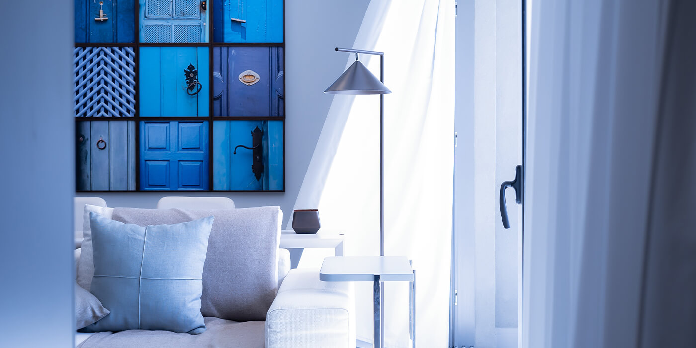 Модный дизайн-проект квартиры в голубых тонах: сколько стоит?